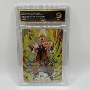 2022 Dragon Ball Z TCG BT10-060 UC Ferocious Strike SS Son Goku Graded 9 Mint